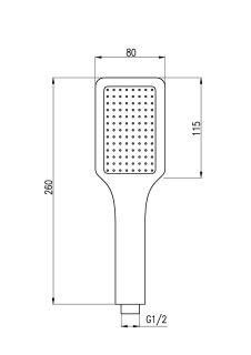 Душевая лейка Rav Slezak PS0046CB белый